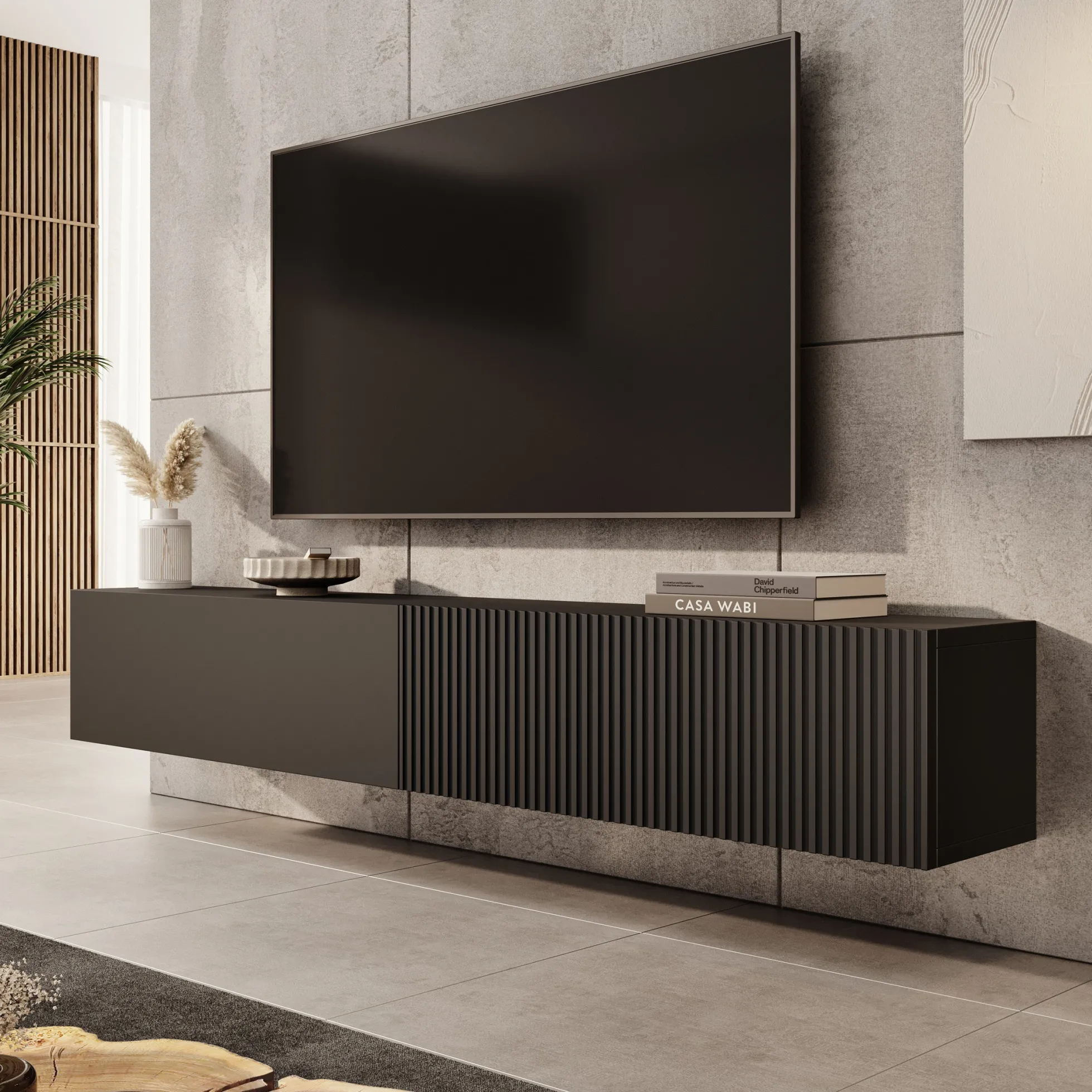 Caius - TV-Meubel - Zwart
