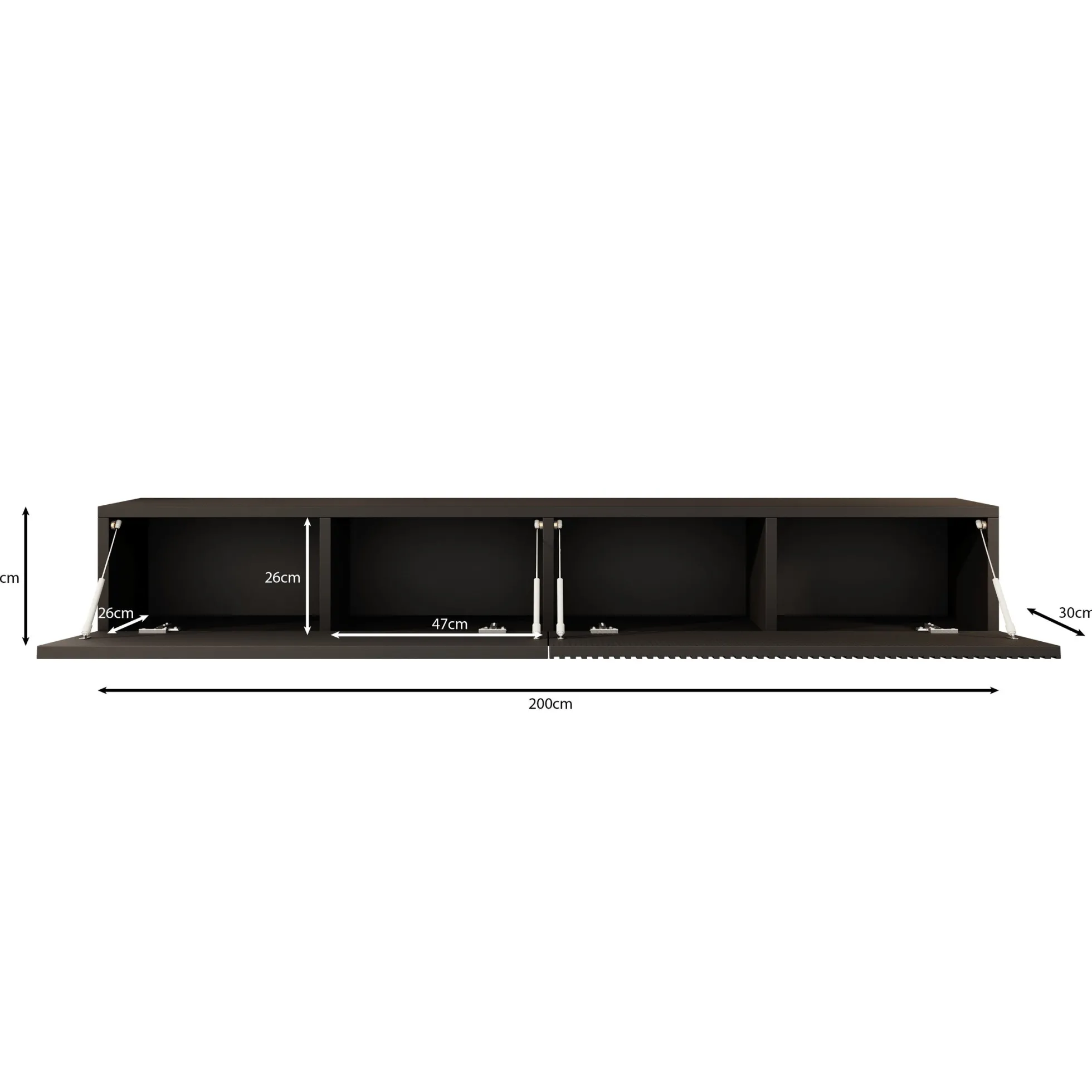 Caius - TV-Meubel - Zwart