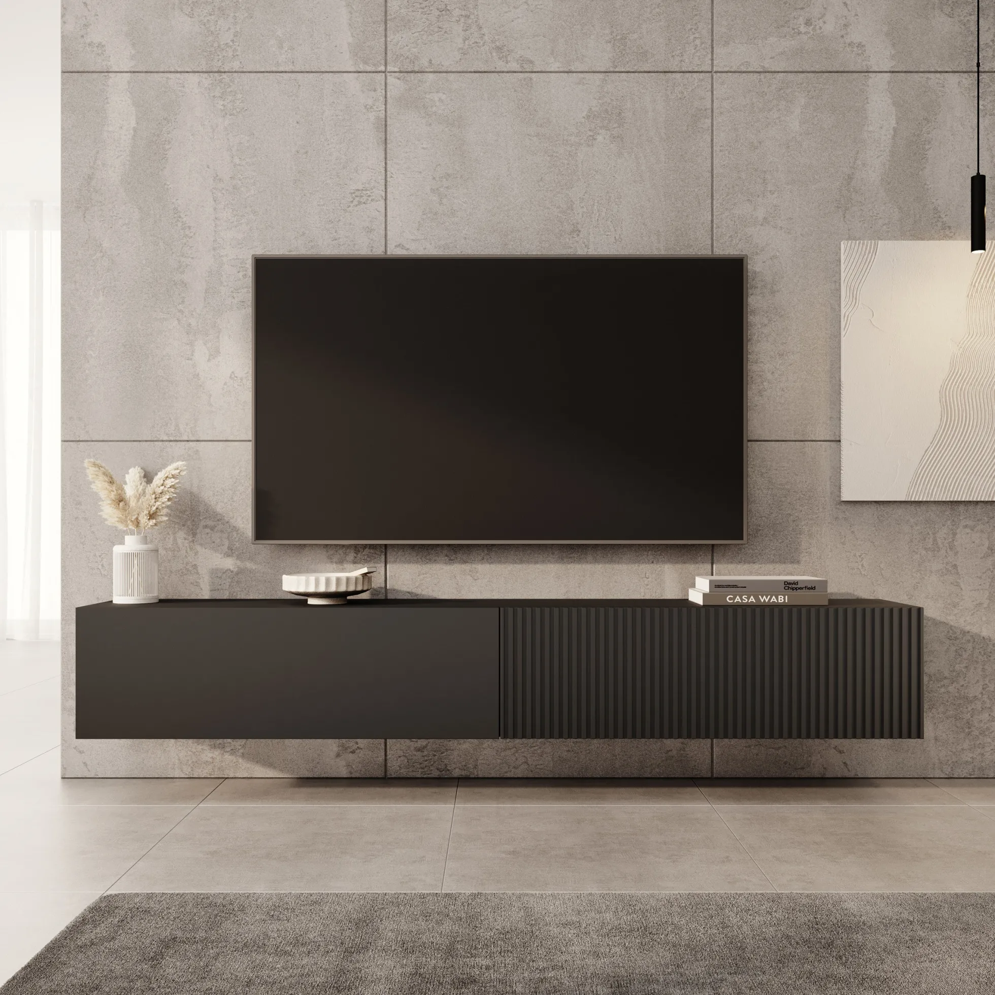 Caius - TV-Meubel - Zwart