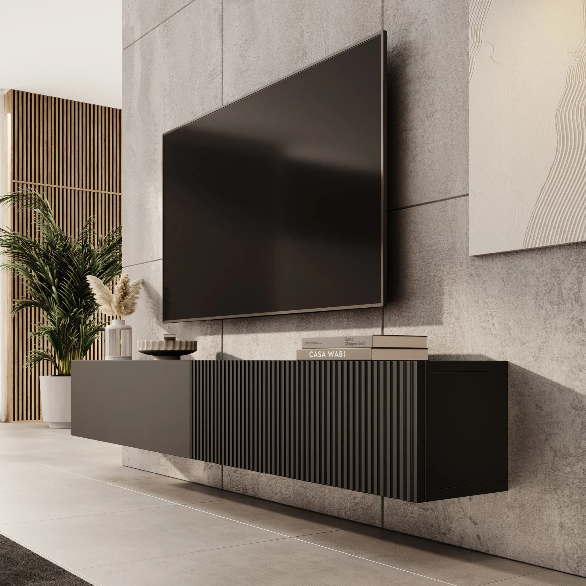 Caius - TV-Meubel - Zwart
