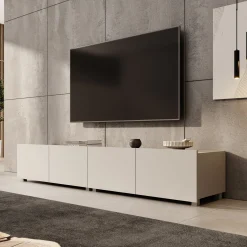 Calabas - TV-Meubel - Beige - 200x43x37 cm