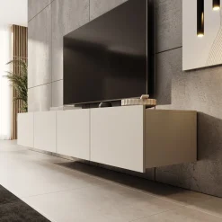 Calabas - TV-Meubel - Beige - 200x43x37 cm