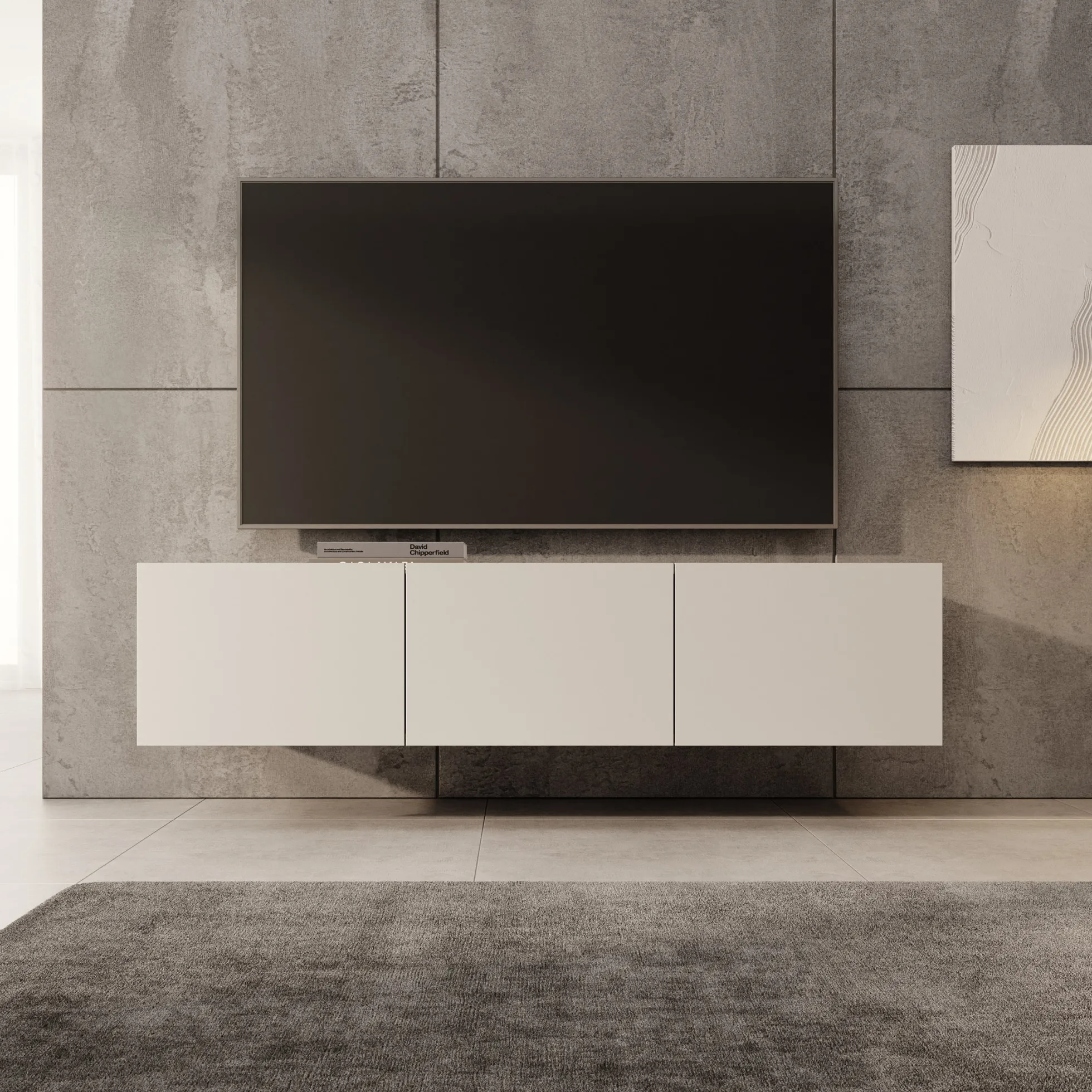 Calabas - TV-Meubel - Beige - 150x43x37 cm
