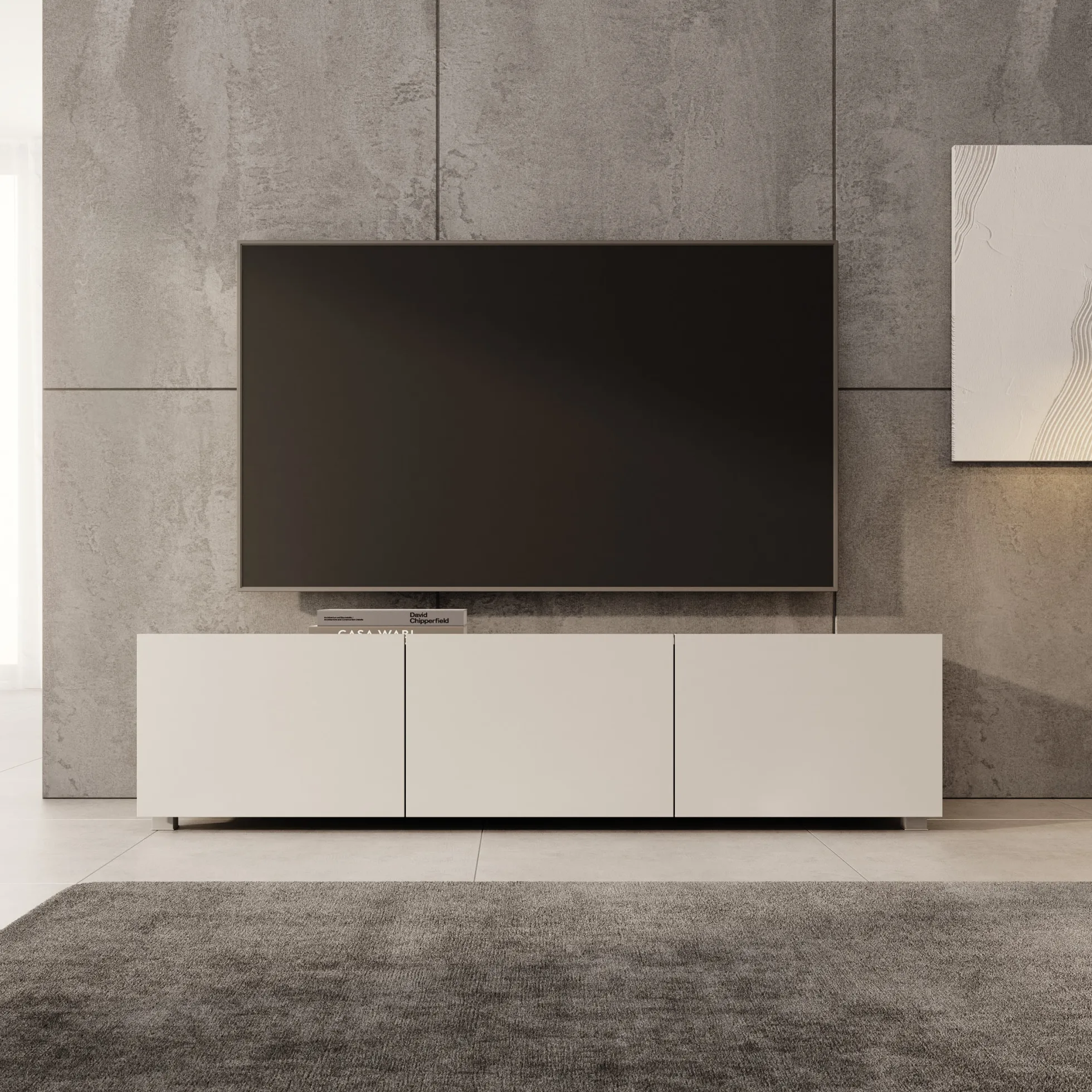 Calabas - TV-Meubel - Beige - 150x43x37 cm