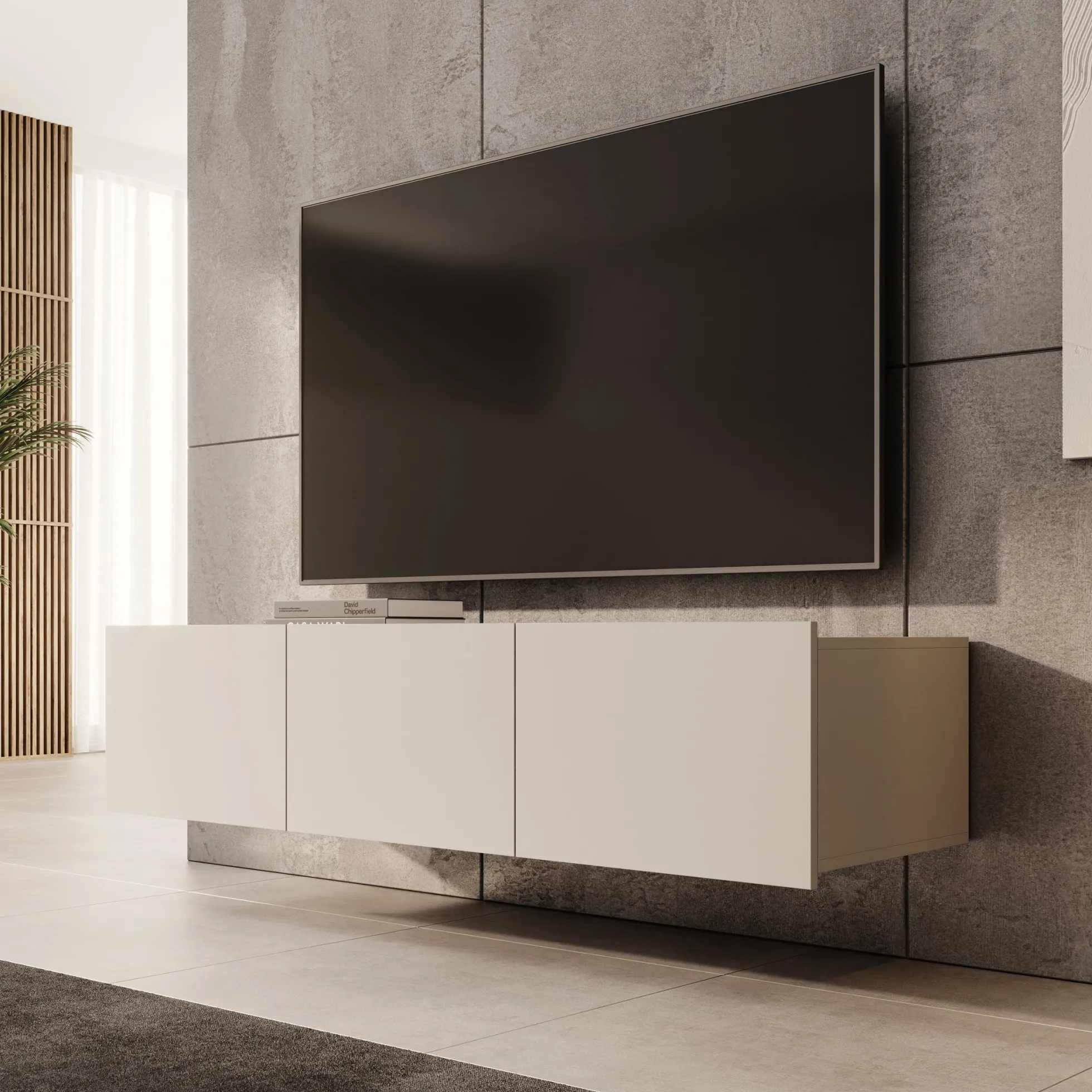 Calabas - TV-Meubel - Beige - 150x43x37 cm