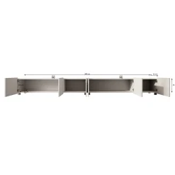 Calabas - TV-Meubel - Beige - 300x43x37 cm
