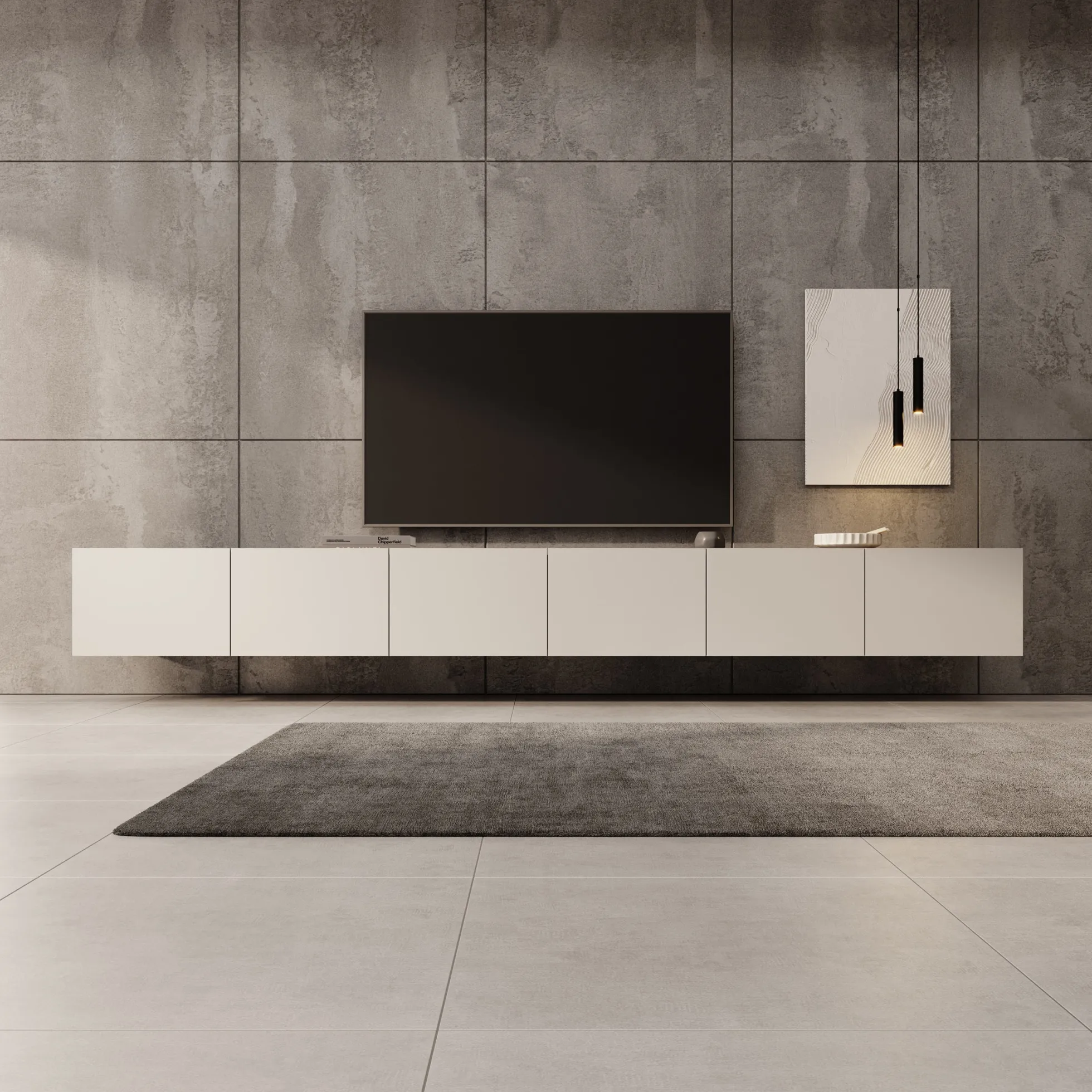 Calabas - TV-Meubel - Beige - 300x43x37 cm