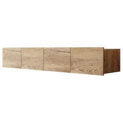 Calabas - TV-Meubel met 4 deuren - Kastanje - 200x43x37 cm