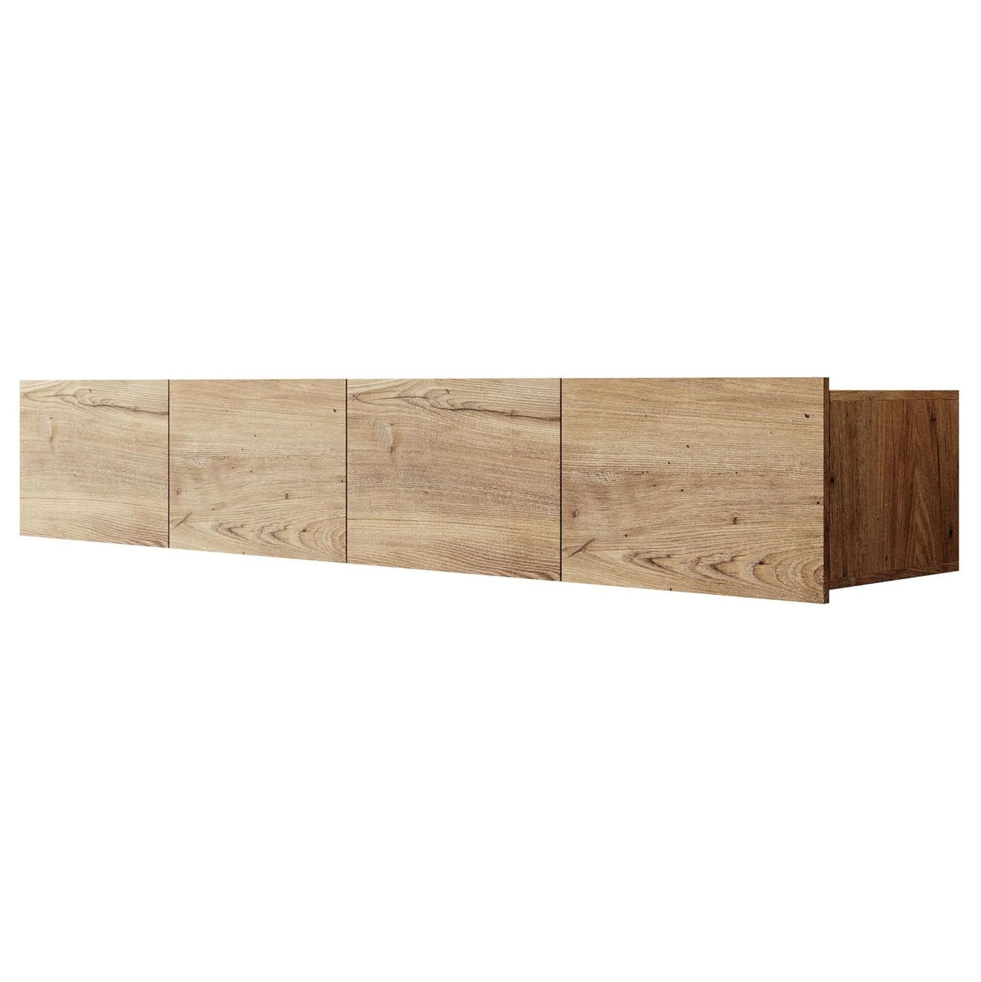 Calabas - TV-Meubel met 4 deuren - Kastanje - 200x43x37 cm