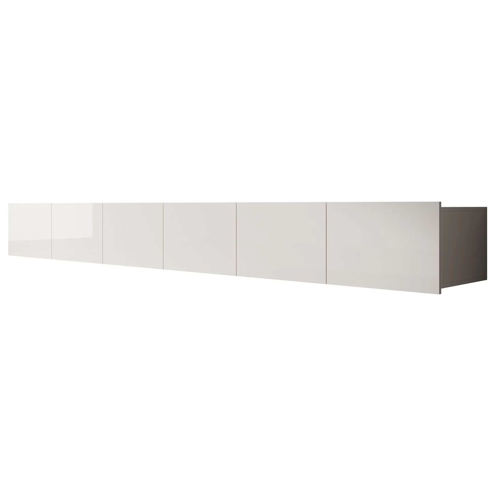 Calabas - TV-Meubel met 6 deuren - Wit - 300x43x37 cm