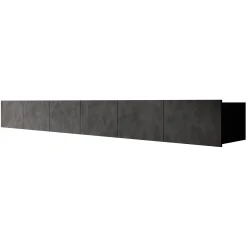 Calabas - TV-Meubel met 6 deuren - Grijs - 300x43x37 cm