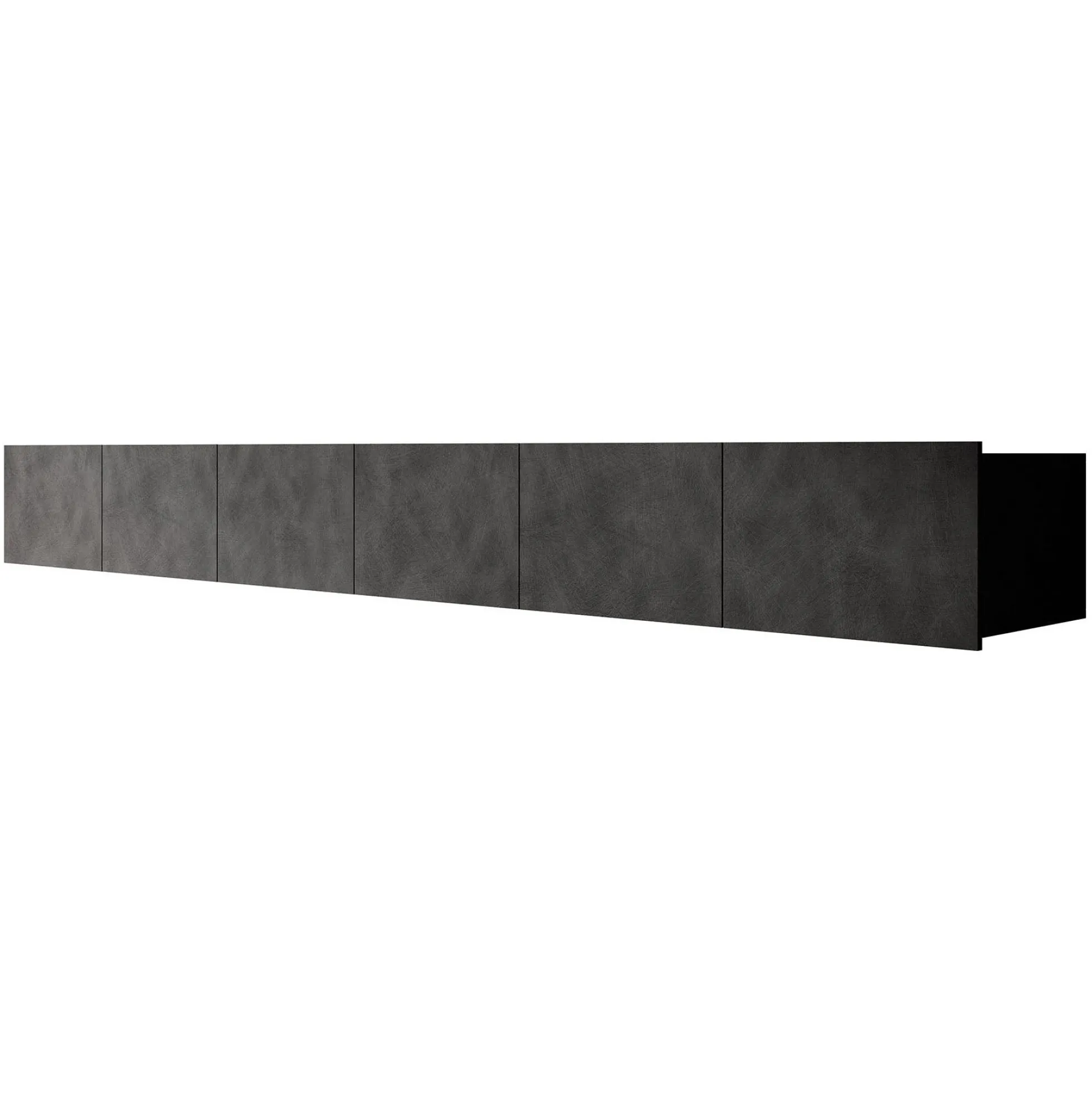 Calabas - TV-Meubel met 6 deuren - Grijs - 300x43x37 cm