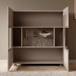 Calgary - Dressoir - Beige - 100x35x107 cm