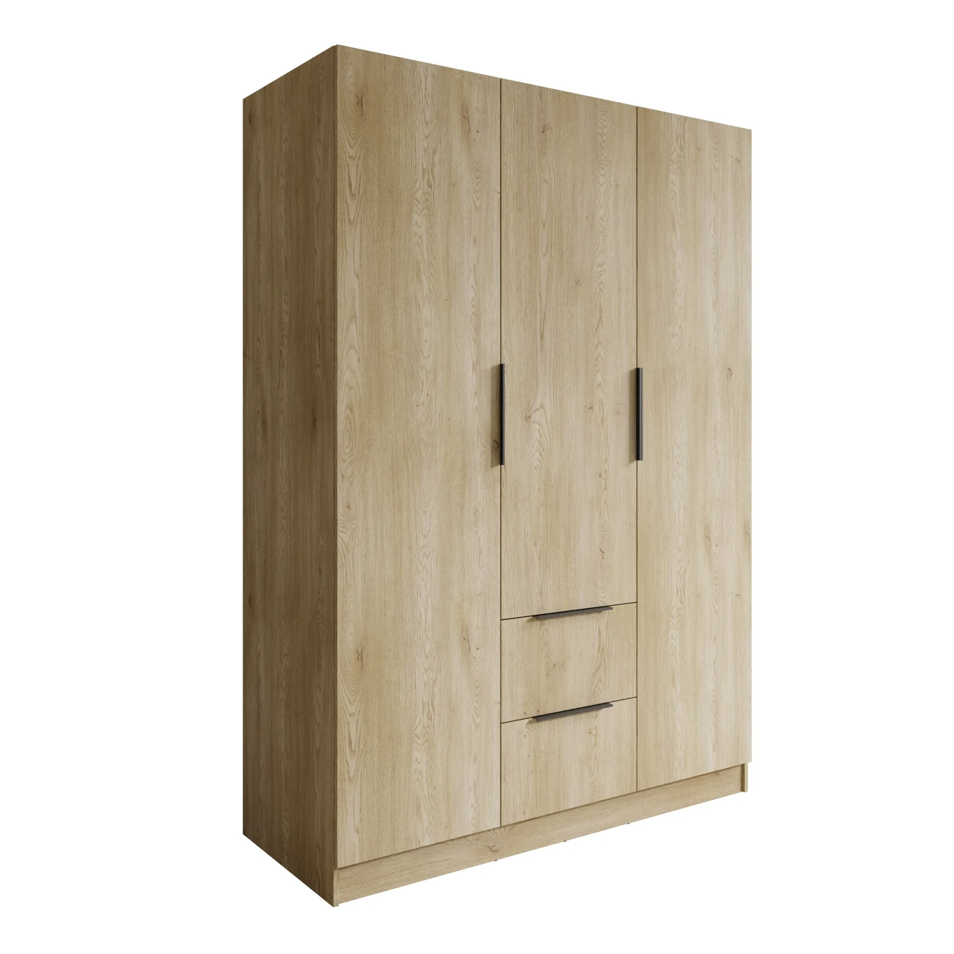 Caliero - Kledingkast 3-deurs - Eikenpatroon - 150x60x216 cm