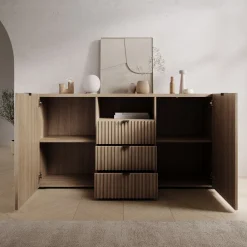 Callahan - Dressoir - Eiken - 150x40x80 cm