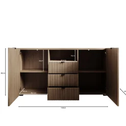 Callahan - Dressoir - Eiken - 150x40x80 cm
