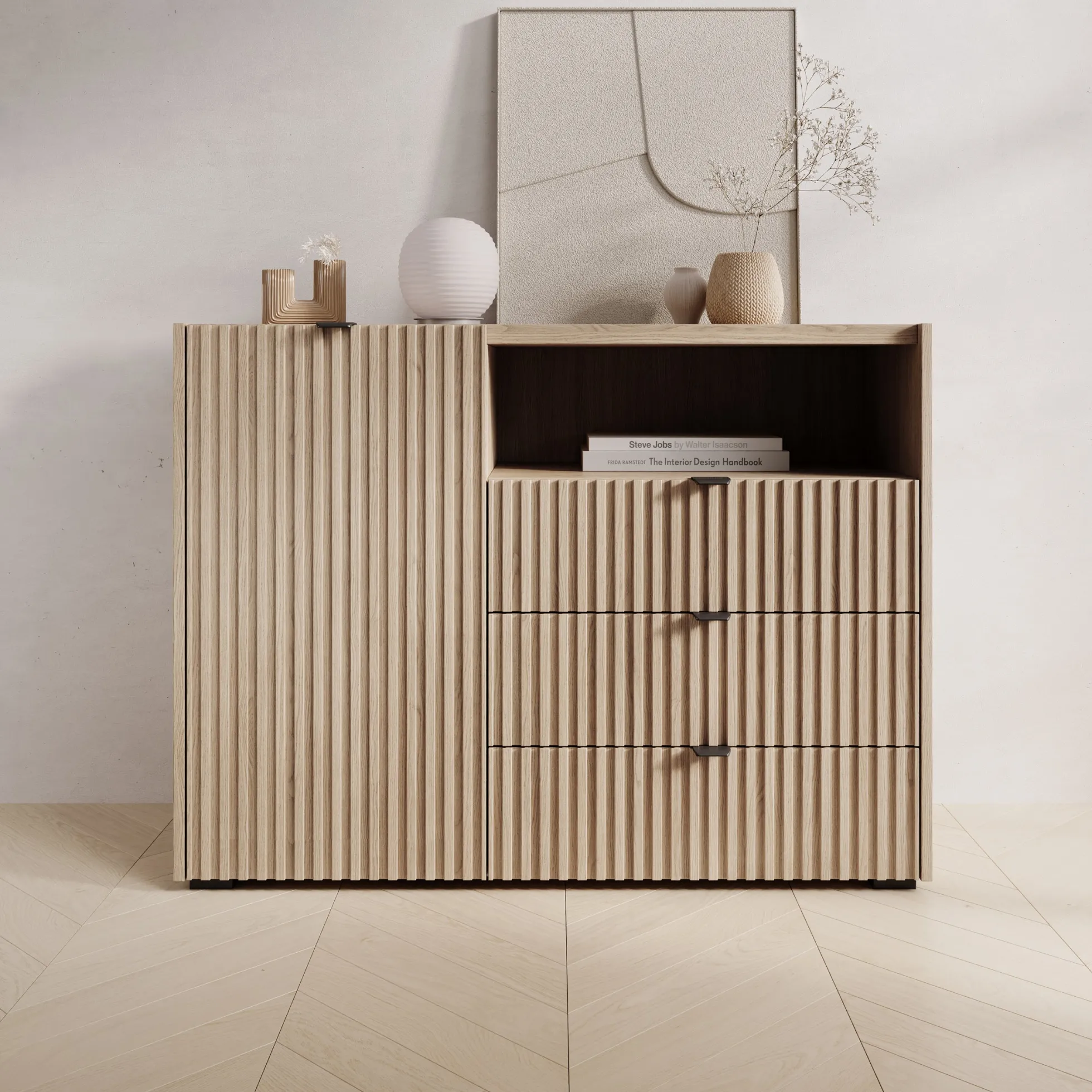 Callahan - Dressoir - Eiken - 106x40x80 cm