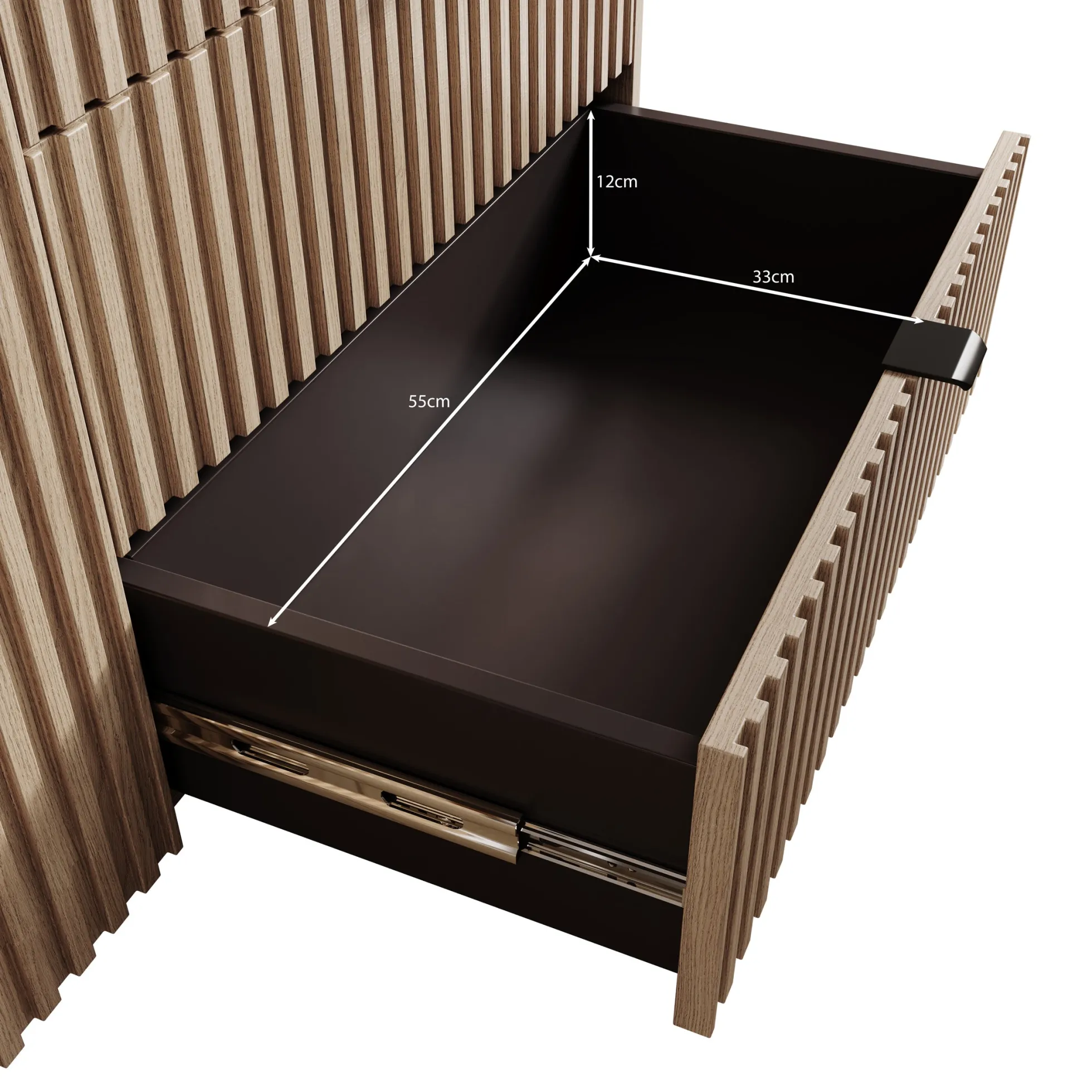 Callahan - Dressoir - Eiken - 106x40x80 cm