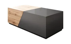 Canberra - Salontafel uitschuifbaar - Eiken/antraciet