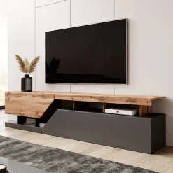 Canberra - TV-Meubel - Eiken/antraciet