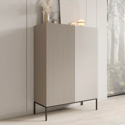 Capri - Dressoir - Beige - 100x42x140 cm