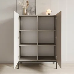 Capri - Dressoir - Beige - 100x42x140 cm