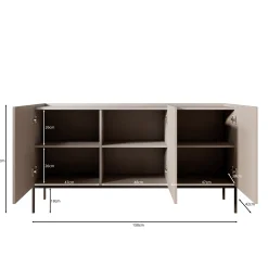 Capri - Dressoir - Eiken - 150x42x80 cm