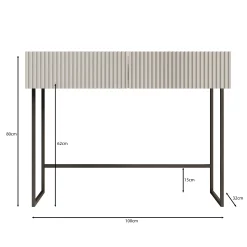 Capri - Kaptafel - Beige - 100x32x80 cm