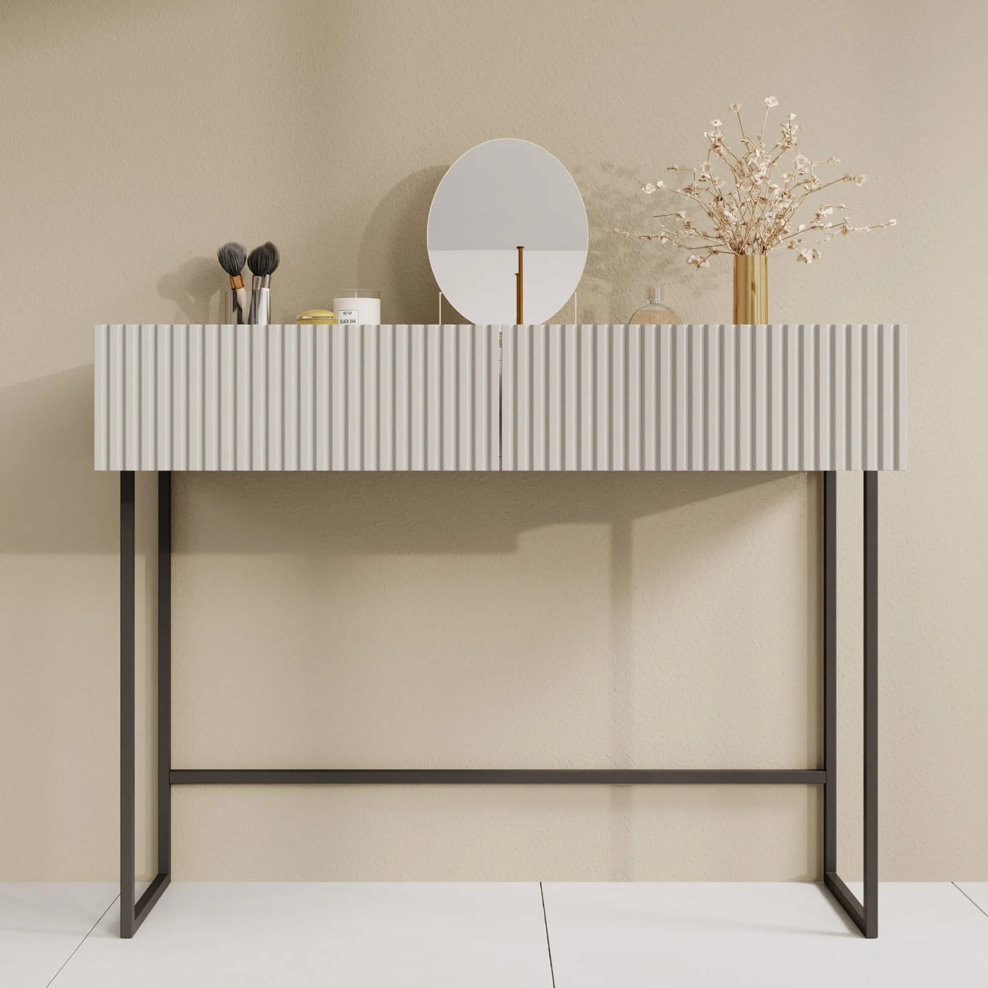 Capri - Kaptafel - Beige - 100x32x80 cm
