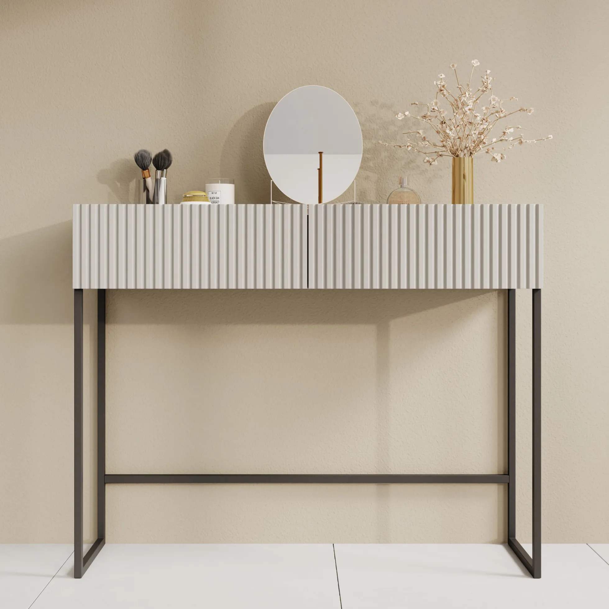 Capri - Kaptafel - Beige - 100x32x80 cm