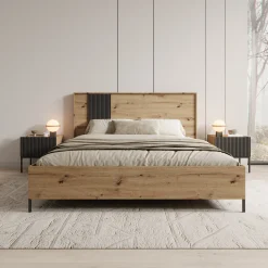 Capri - Tweepersoonsbed - Eiken - 160x200 cm