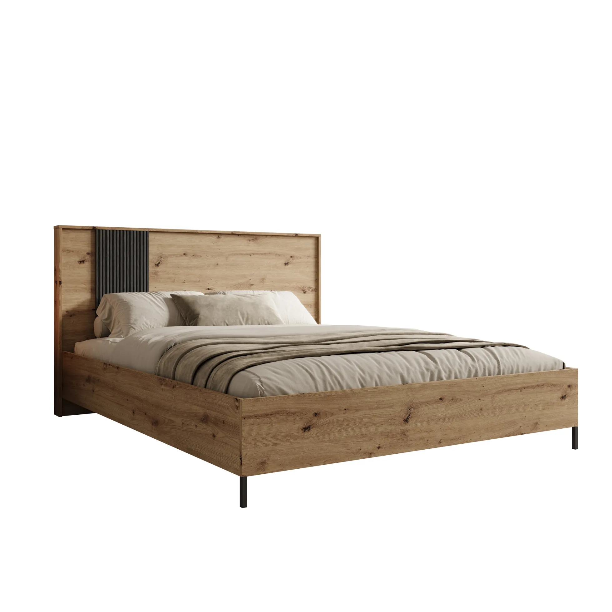 Capri - Tweepersoonsbed - Eiken - 160x200 cm
