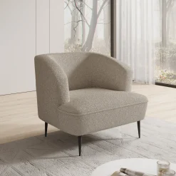 Caracas - Fauteuil - Teddystof beige