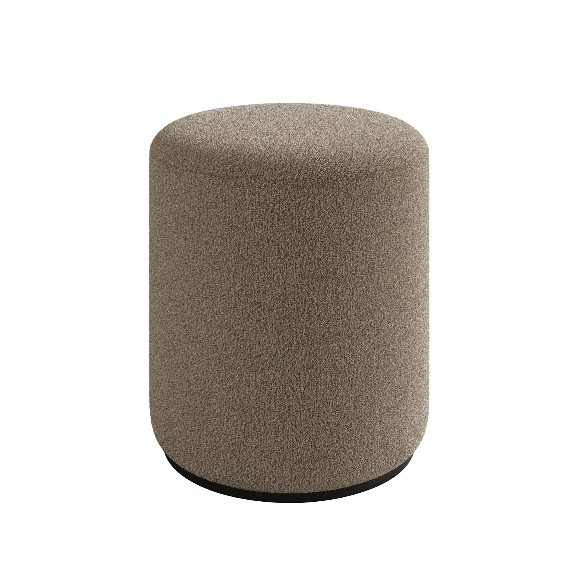 Caracas - Poef - Stof beige - 41x41x44 cm