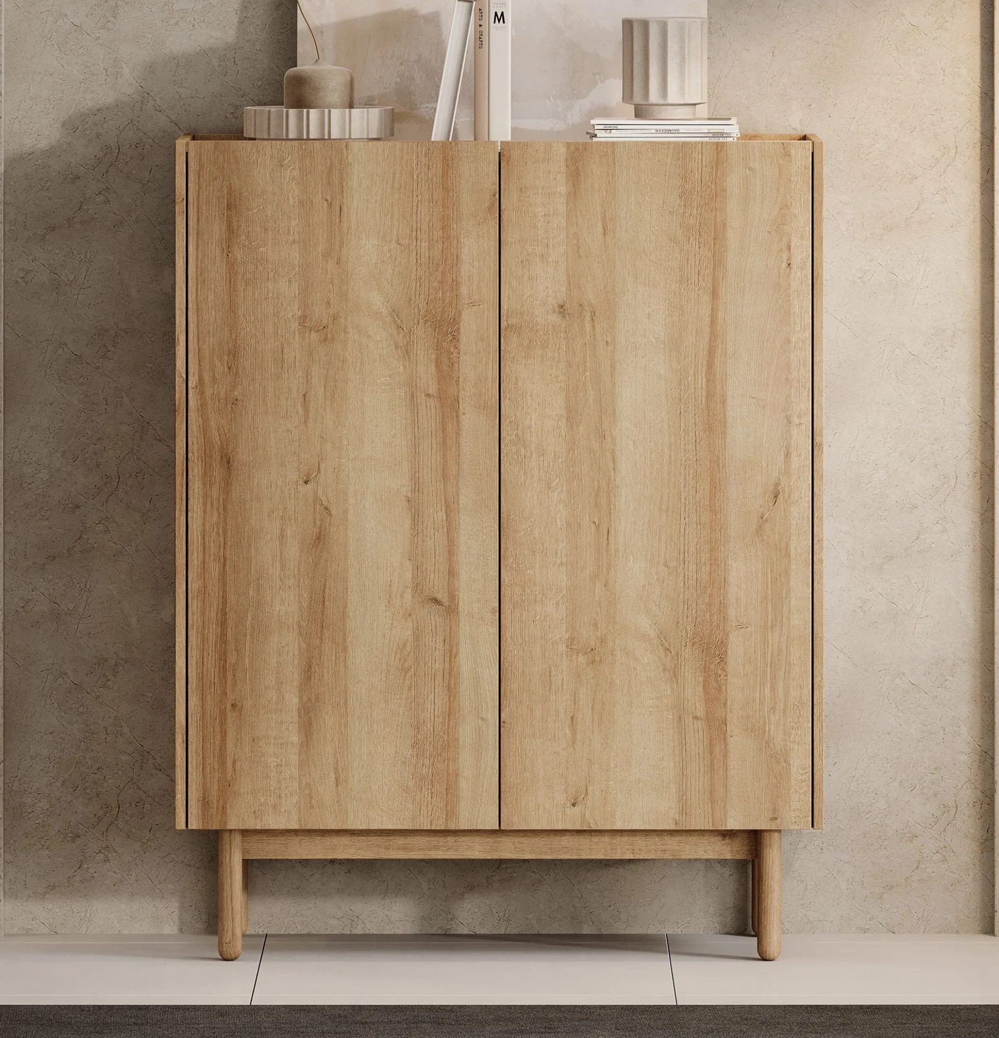Cayenne - Dressoir - Eiken - 97x37x122 cm