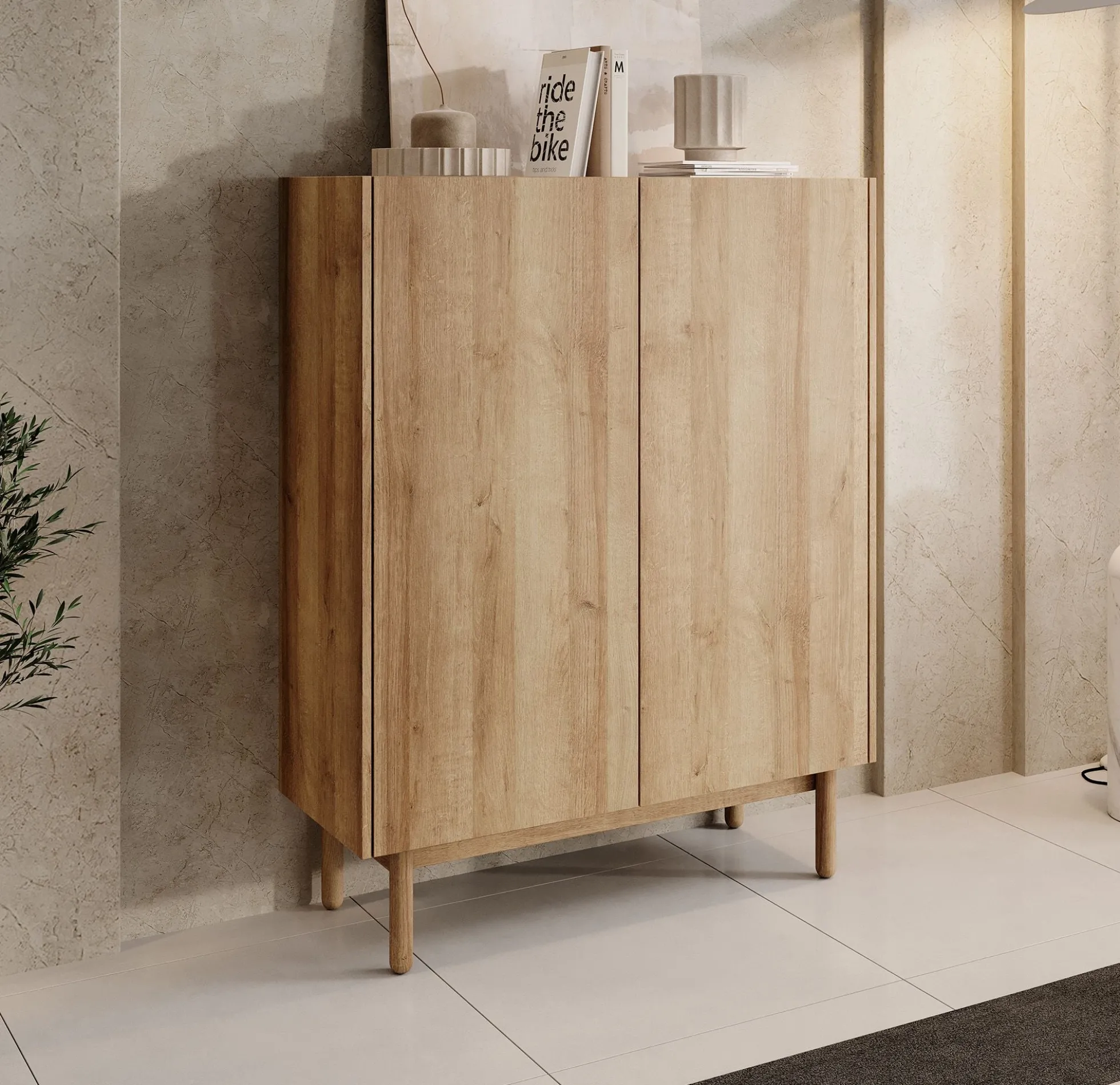 Cayenne - Dressoir - Eiken - 97x37x122 cm