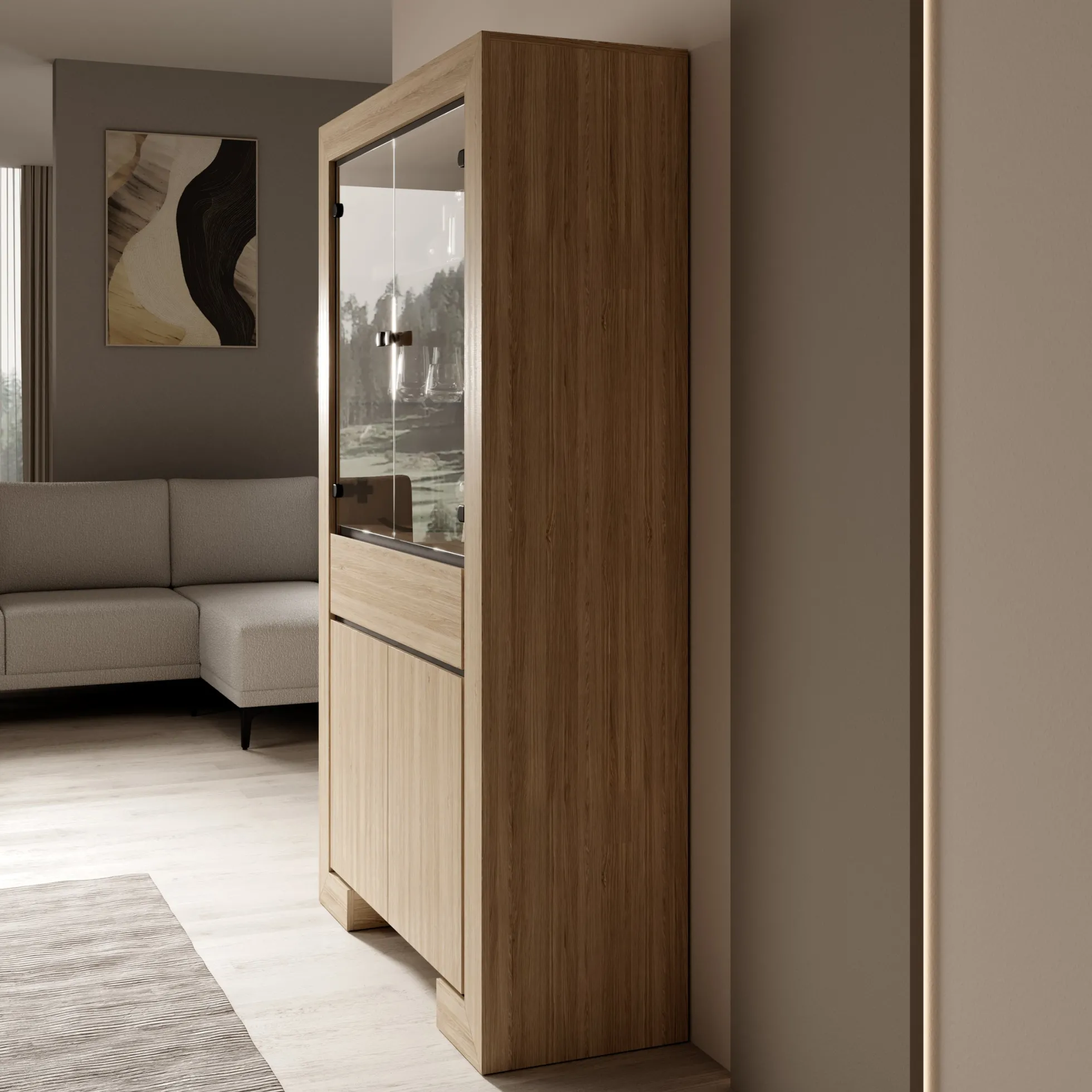 Cayuga - Buffetkast - Eiken - 113x41x185 cm