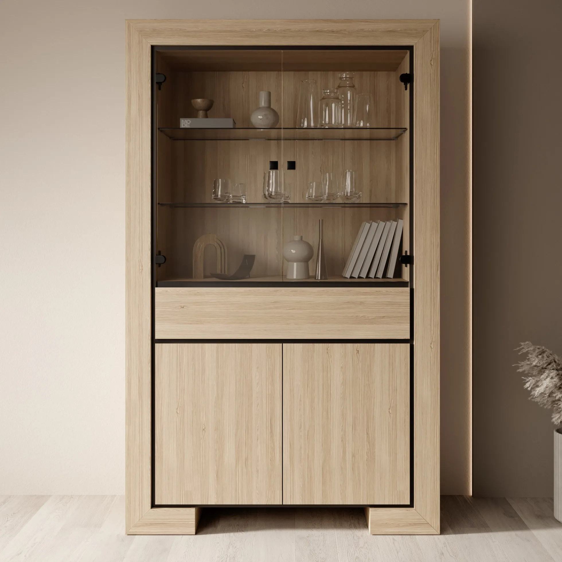 Cayuga - Buffetkast - Eiken - 113x41x185 cm