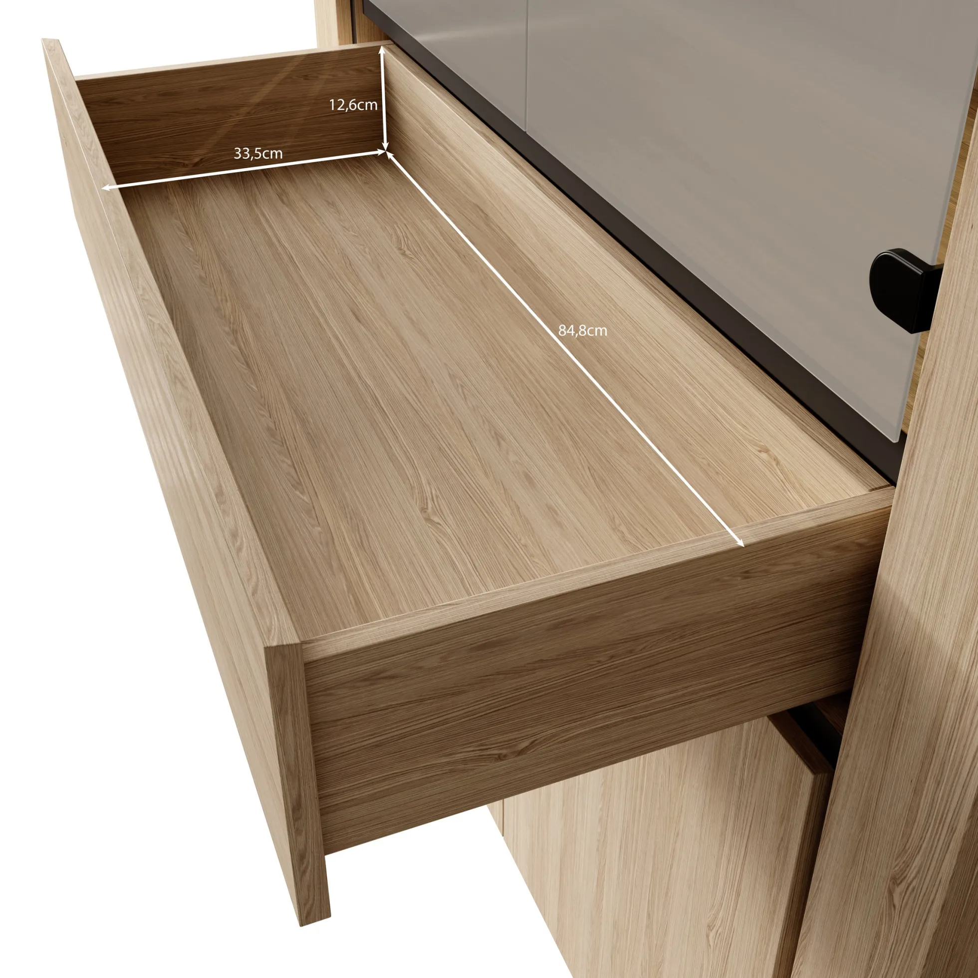 Cayuga - Buffetkast - Eiken - 113x41x185 cm