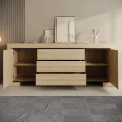 Cayuga - Dressoir - Eiken - 225x48x90 cm