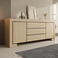 Cayuga - Dressoir - Eiken - 225x48x90 cm