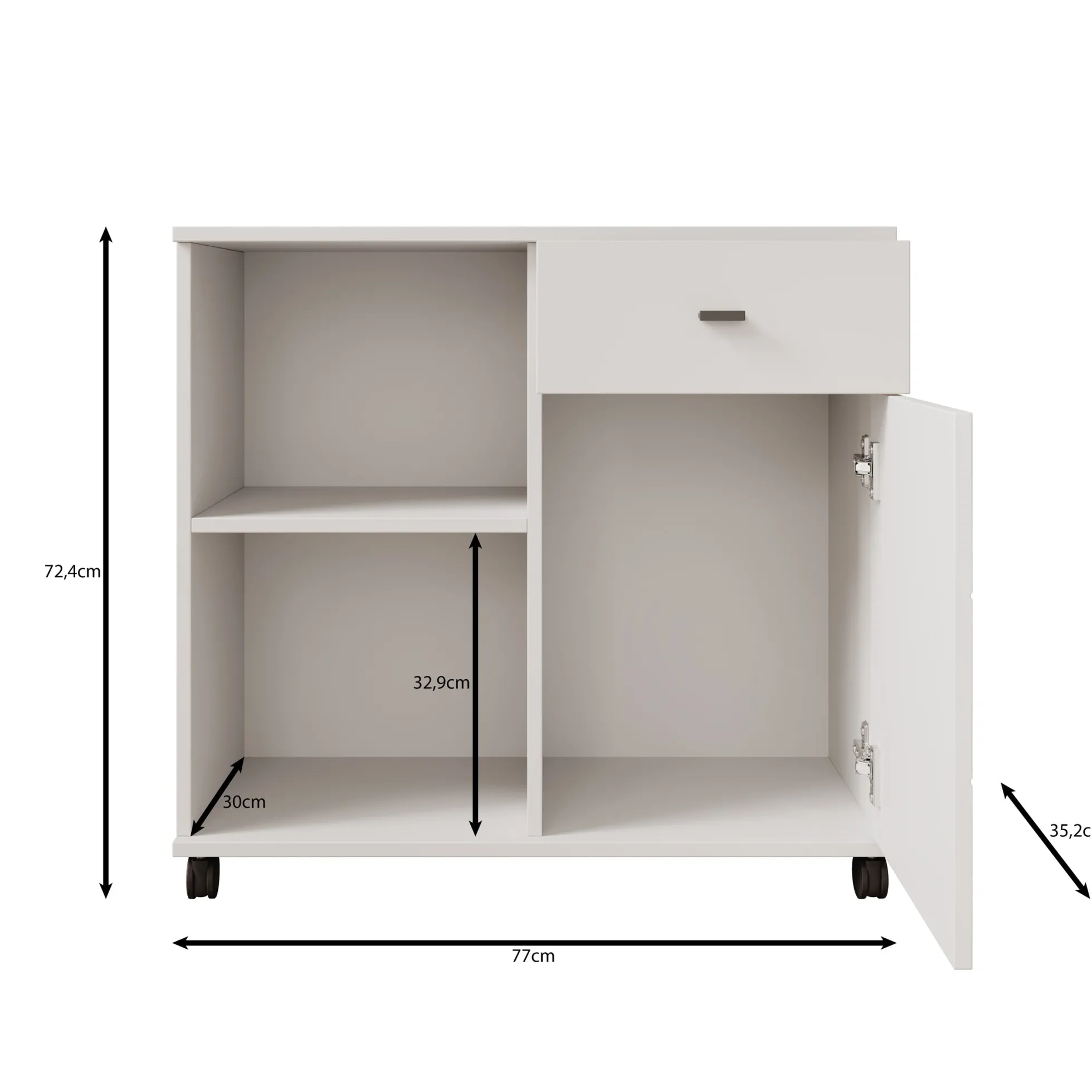 Celeste - Dressoir - Eikenpatroon - 77x35x73 cm
