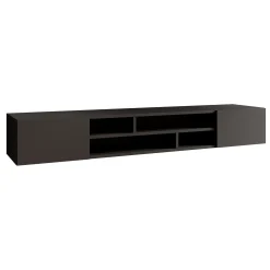 Charo - TV-Meubel - met 2 deuren - Mat zwart - 208 cm