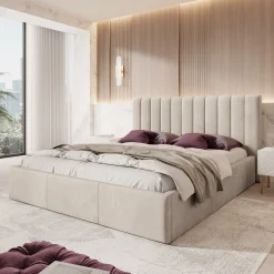 Chief - Tweepersoonsbed - Velvet beige - 180x200 cm