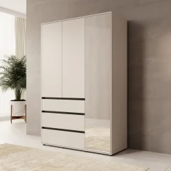 Cirelle 2 - Kledingkast 3-deurs - Beige - 138x55x211 cm