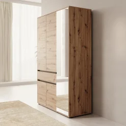 Cirelle - Kledingkast 5-deurs - Eikenpatroon - 138x55x211 cm