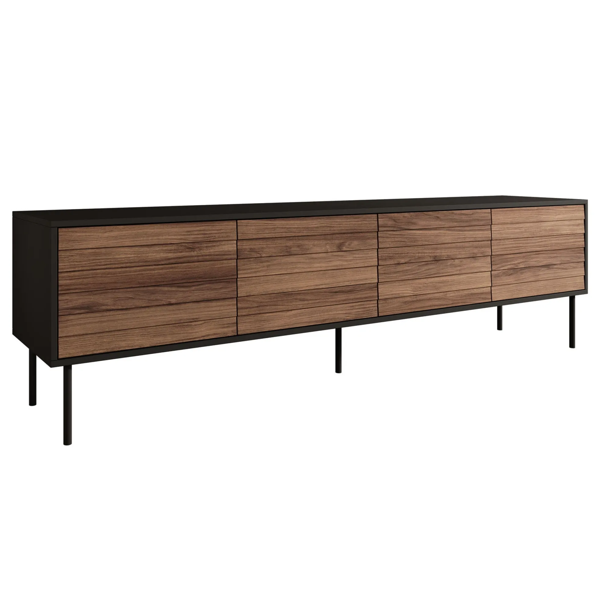 Cordoba - TV-Meubel met 4 deuren - Eiken - 200x40x55 cm
