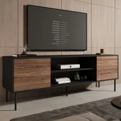 Cordoba - TV-Meubel met 2 deuren - Eiken - 180x40x182 cm