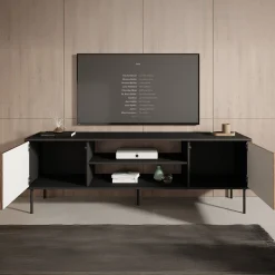 Cordoba - TV-Meubel met 2 deuren - Eiken - 180x40x182 cm