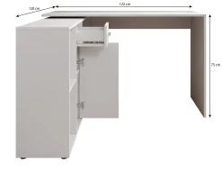 Crister - Bureau - Eiken - 122x120 cm